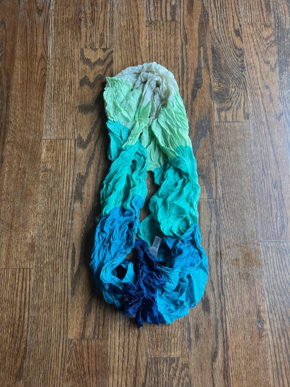 EUC GAP Teal Blue Green Ombre Lightweight Infinity Scarf O/S